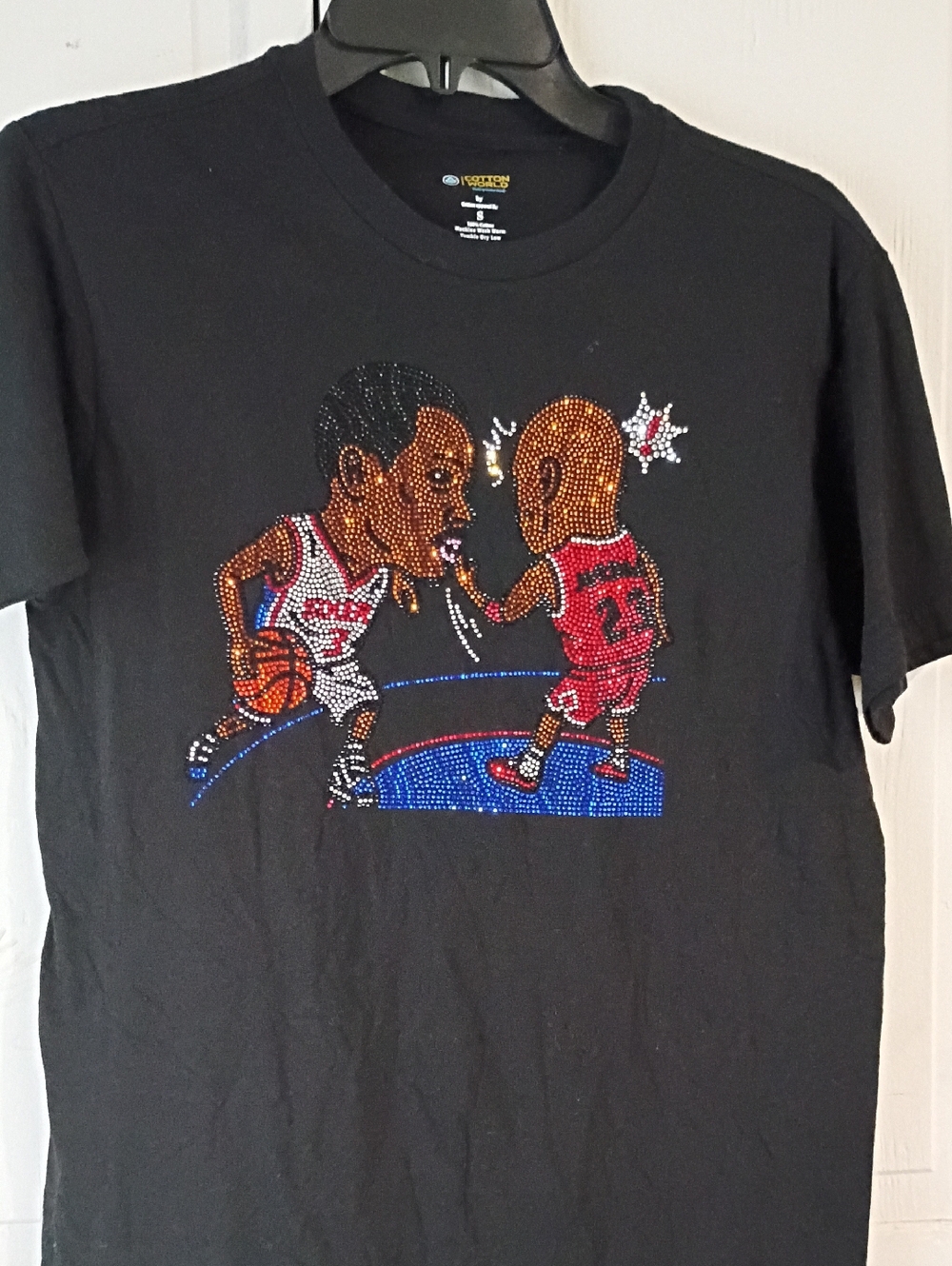 Black Rhinestone Basketball Graphic Tee